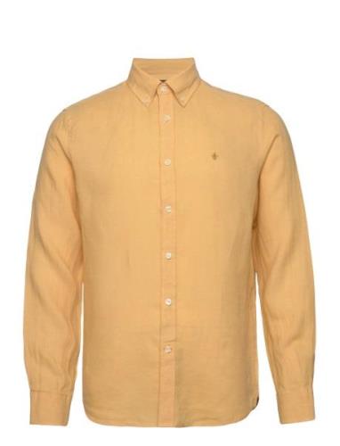 Douglas Linen Bd Shirt Morris Yellow
