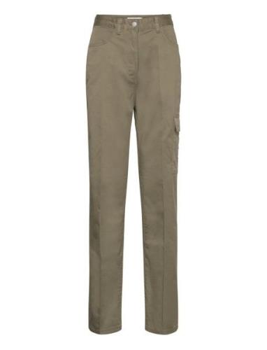 Stretch Twill High Rise Straight Calvin Klein Jeans Khaki