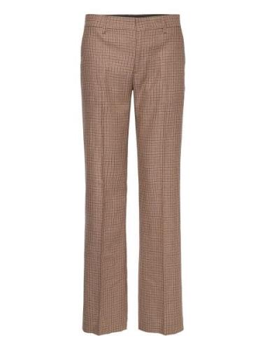 Bootcut Check Trousers Filippa K Beige