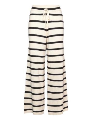 Seek Rib Pants Stripe Moshi Moshi Mind Patterned