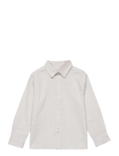 Regular-Fit Striped Shirt Mango White