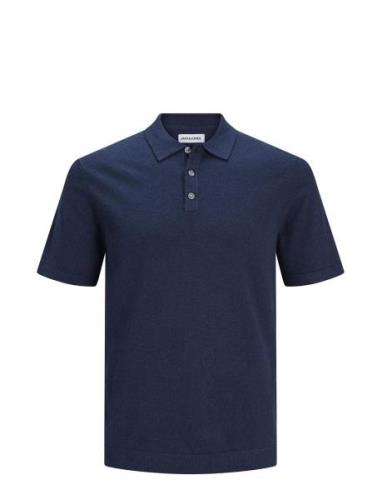 Jjeemil Knit Polo S/S Sn Jack & J S Navy