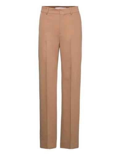 Straight Suit Trousers Mango Brown