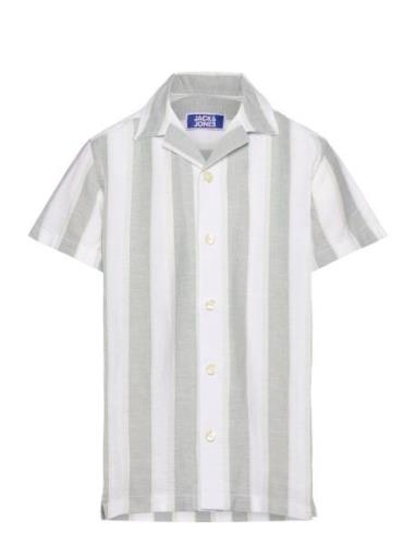 Jprccsummer Stripe Resort Shirt Ss Jnr Jack & J S Patterned