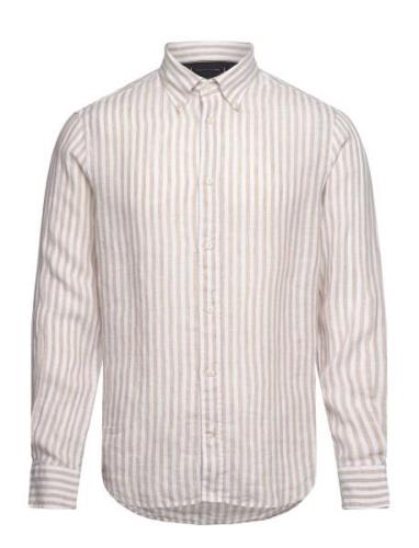 Dc Bold Linen Stripe Shirt Tommy Hilfiger Beige