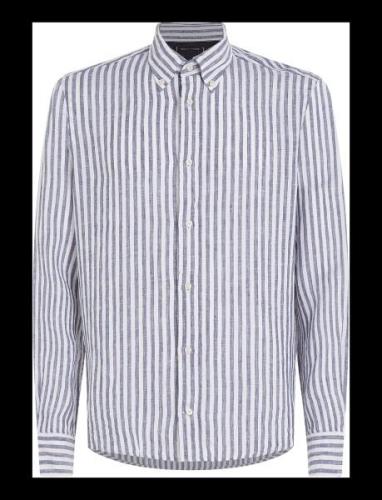 Dc Bold Linen Stripe Shirt Tommy Hilfiger Navy