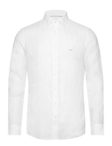 Linen Slim Fit Shirt Michael Kors White
