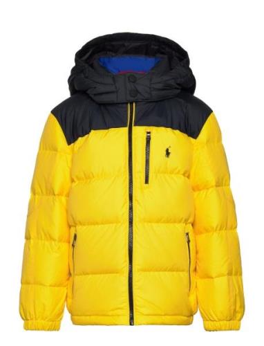 Water-Repellent Down Hooded Jacket Ralph Lauren Kids Yellow