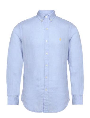 Slim Fit Linen Shirt Polo Ralph Lauren Blue