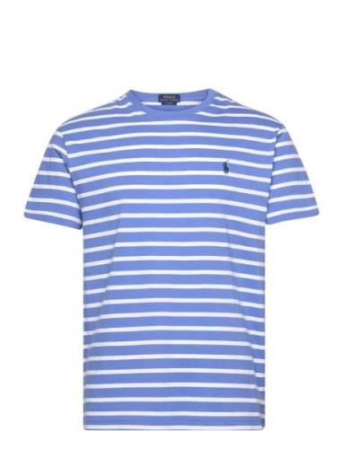 Classic Fit Striped Jersey T-Shirt Polo Ralph Lauren Blue