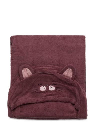 Hooded Bath Towel Pippi Purple