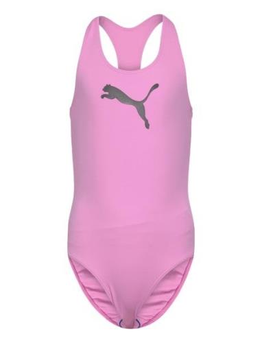 Puma Swim Girls Racerback Swimsuit Puma Swim Pink