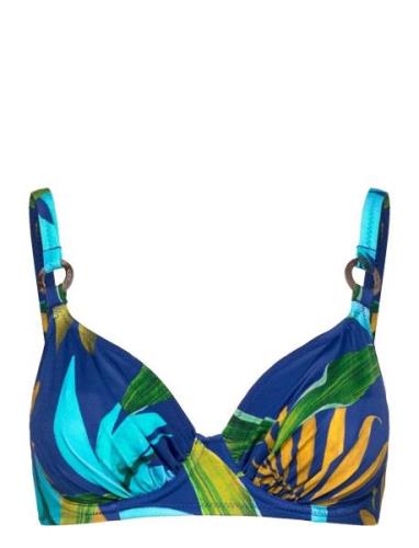 Pichola Uw Gathered Full Cup Bikini Top Fantasie Patterned