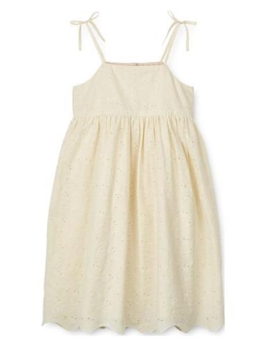 Gunhild Anglaise Dress Liewood Cream