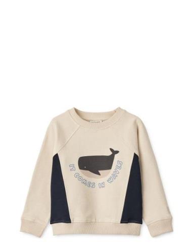 Aude Placement Sweatshirt Liewood Cream