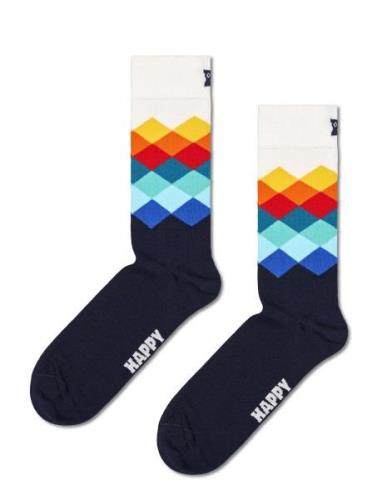 Faded Diamond Sock Happy Socks Navy