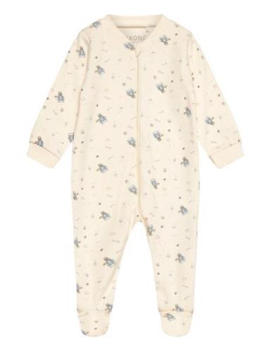 Nightsuit W.zipper A. Foot Fixoni Cream