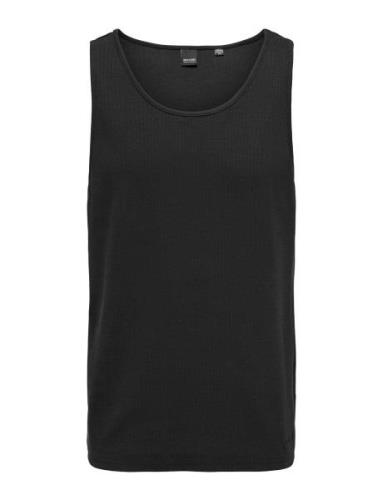 Onsles Classique Rib Tank Top ONLY & SONS Black