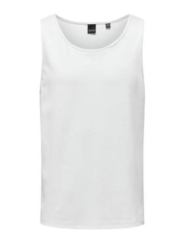 Onsles Classique Rib Tank Top ONLY & SONS White