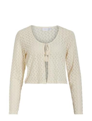 Visolira O-Neck L/S Cardigan Vila Beige