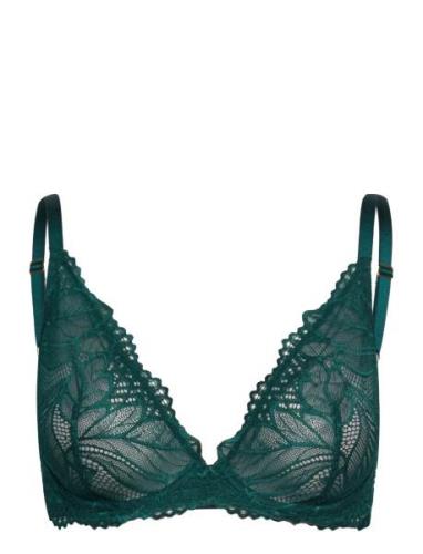 Bra Wire Jasmine Lace Lindex Green