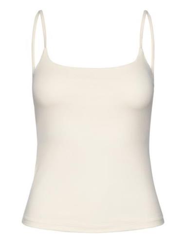 Low-Cut Tank Top Mango Cream