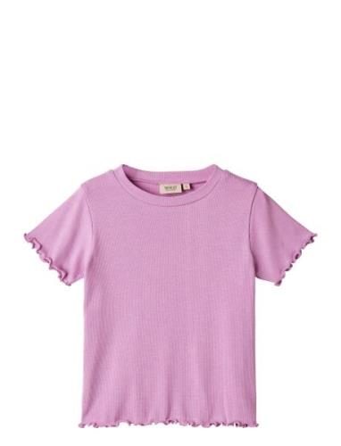 T-Shirt S/S Irene Wheat Purple