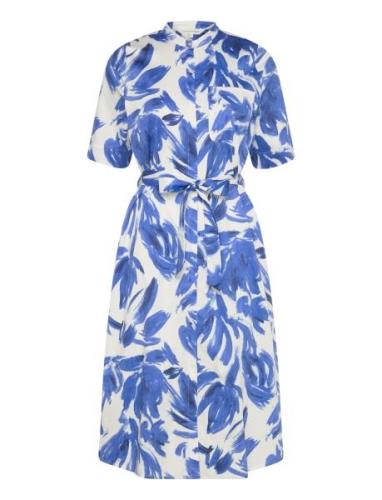 Mschsinaia Diselle 2-4 Shirt Dress Aop MSCH Copenhagen Blue