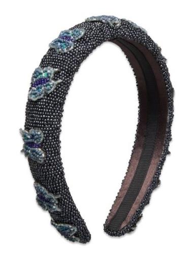 Adonia Midi Beaded Hairbrace Becksöndergaard Navy