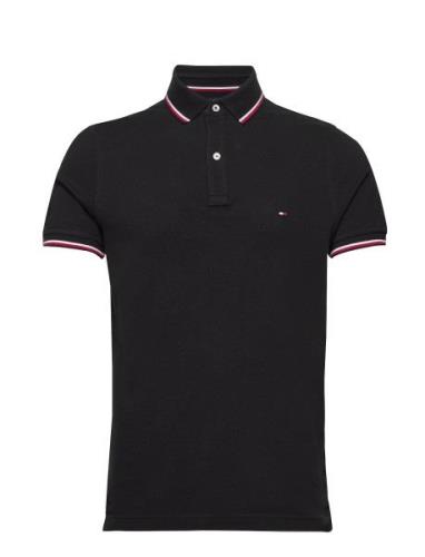 Core Tommy Tipped Slim Polo Tommy Hilfiger Black