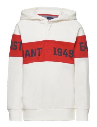 D1. Gant Chest Stripe Hr GANT White