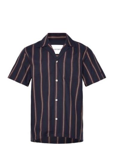 Lawson Stripe Ss Shirt Les Deux Navy