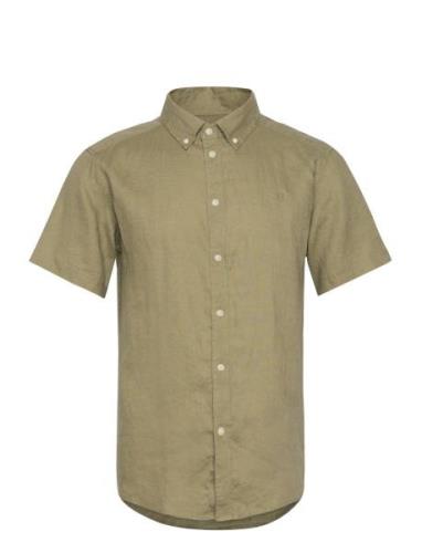 Kris Linen Ss Shirt Les Deux Green