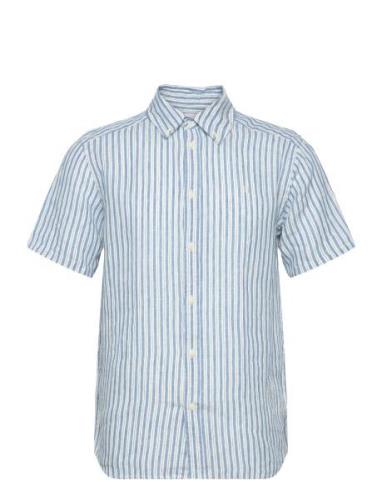 Kris Linen Ss Shirt Les Deux Blue