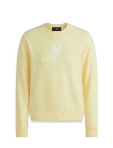 Belstaff Signature Crewneck Sweatshirt Tile Green Belstaff Yellow