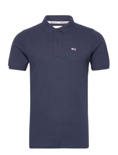 Tjm Slim Placket Polo Tommy Jeans Navy