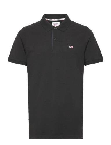 Tjm Slim Placket Polo Tommy Jeans Black