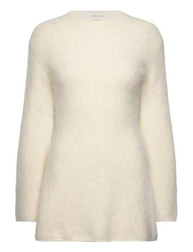 Bailee Alpaca Blend Peplum Sweater Malina Cream