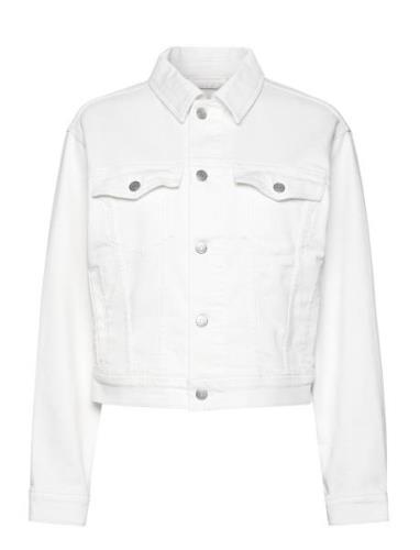 C_Trucker Jacket BOSS White