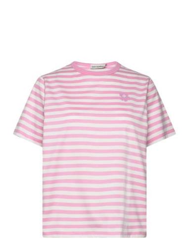 Tasaraita Relaxed Ss Marimekko Pink