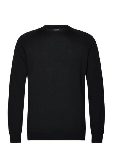 Dean Merino Crew Neck Sweater Lexington Clothing Black