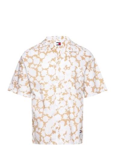 Tjm Rlx Floral Aop Camp Shirt Tommy Jeans White