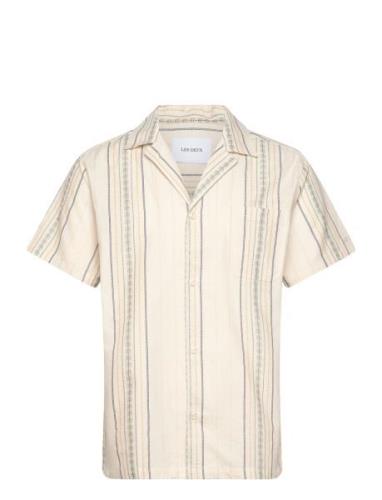 Leo Embroidery Ss Shirt Les Deux Beige