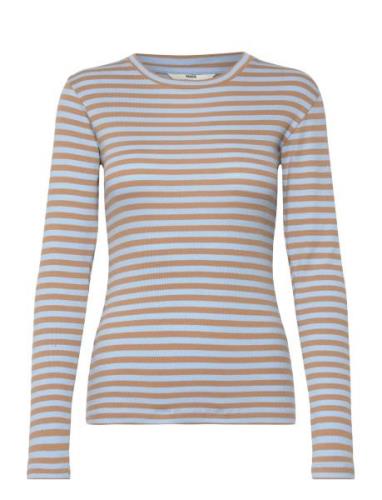 2X2 Cotton Stripe Tuba Tee Ls Mads Nørgaard Blue