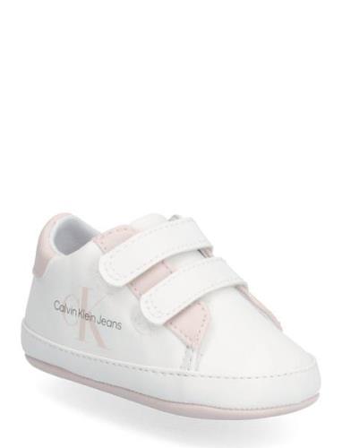Low Cut Velcro Shoe Calvin Klein White