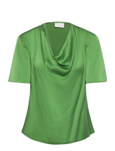 D6Keswick Silk Drapey Top Dante6 Green