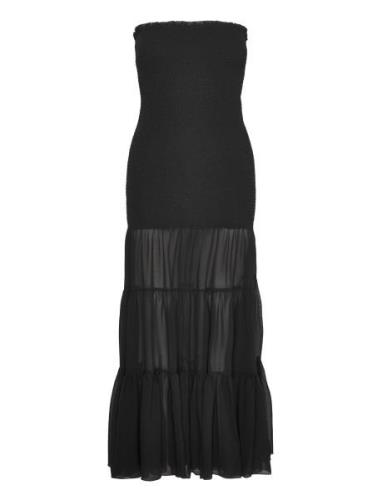 Chiffon Strapless Dress ROTATE Birger Christensen Black