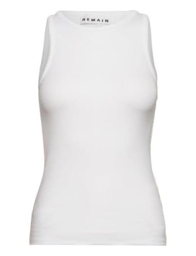 Knotted Back Rib Top REMAIN Birger Christensen White