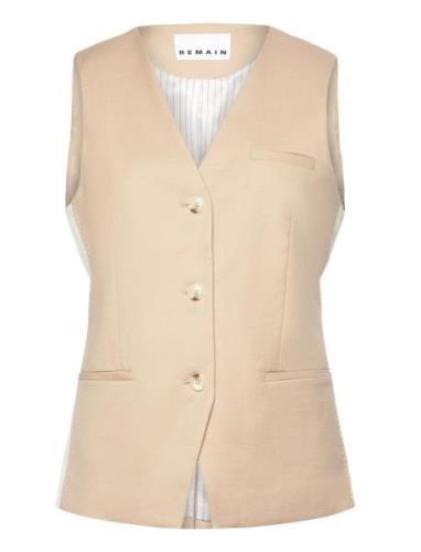 Two Color Vest REMAIN Birger Christensen Beige