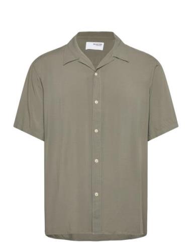 Slhrelax-Karlsson Shirt Ss Selected Homme Khaki